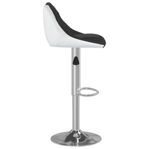 vidaXL Bancos de bar 2 pcs couro artificial preto e branco vidaXL Bancos de bar 2 pcs couro artificial preto e branco