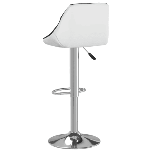 vidaXL Bancos de bar 2 pcs couro artificial preto e branco vidaXL Bancos de bar 2 pcs couro artificial preto e branco