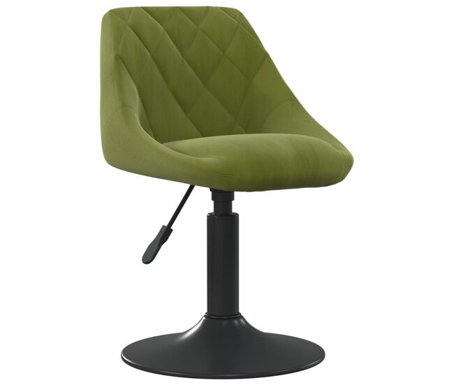 Vidaxl taburete de cocina de terciopelo verde claro