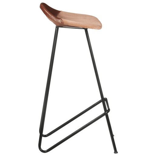 vidaXL Bancos de bar 2 pcs couro genuĂno castanho vidaXL Bancos de bar 2 pcs couro genuĂno castanho