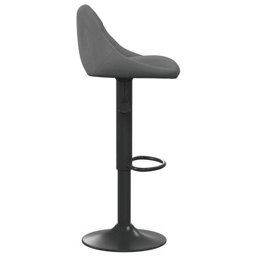 vidaXL Banco de bar veludo cinzento-escuro