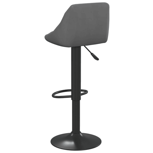 vidaXL Banco de bar veludo cinzento-escuro