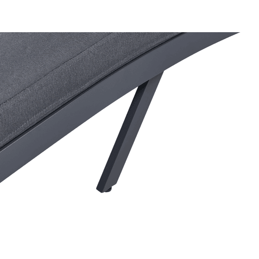 Espreguiçadeira com almofada AMELIA Metal Cinzento escuro