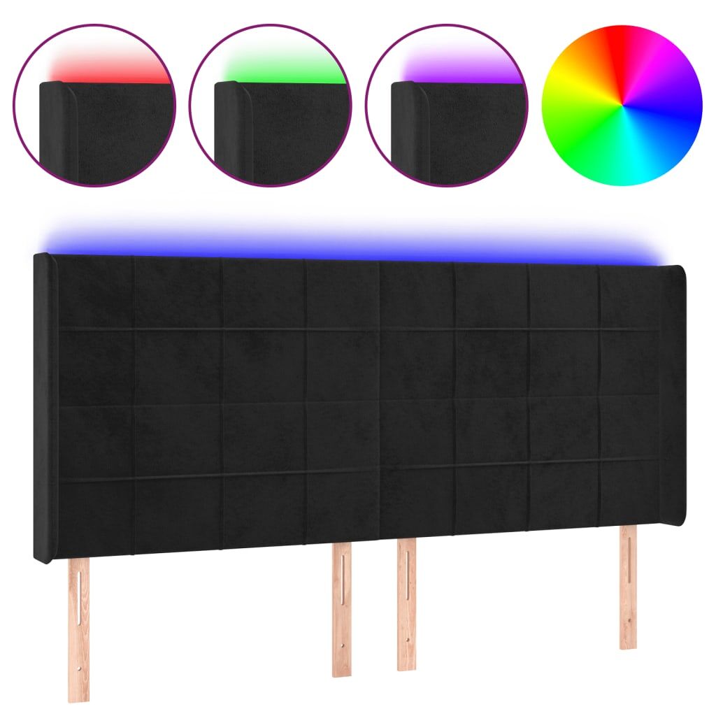 Cabecero Con Led 183 Negro