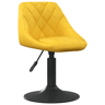 vidaXL Banco de bar veludo amarelo mostarda