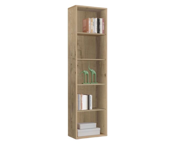Librería alta color roble gold 167x52x33 cm estantería estrecha