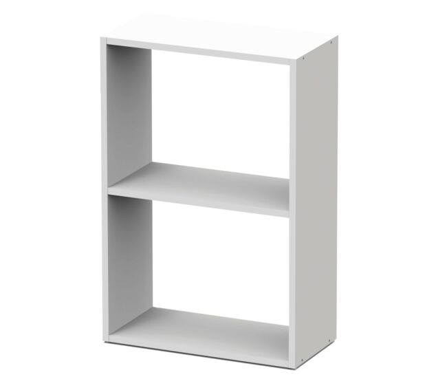 Librería baja tibet en color blanco mate 75x50x24 cm estantería libros