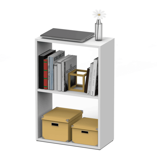 Estante baixa Tibet em branco fosco 75x50x24 cm Estante Estante baixa Tibet em branco fosco 75x50x24 cm Estante