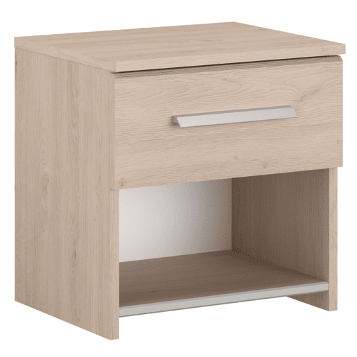 Mesa de cabeceira modelo Báltico em cor carvalho japonês 40x41x33 cm Mesa de cabeceira modelo Báltico em cor carvalho japonês 40x41x33 cm