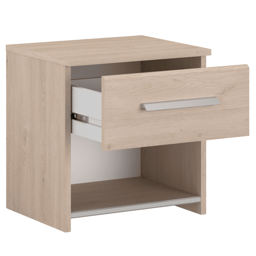 Mesa de cabeceira modelo Báltico em cor carvalho japonês 40x41x33 cm Mesa de cabeceira modelo Báltico em cor carvalho japonês 40x41x33 cm