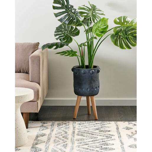 Beliani Vaso alto para plantas BRUNNERA