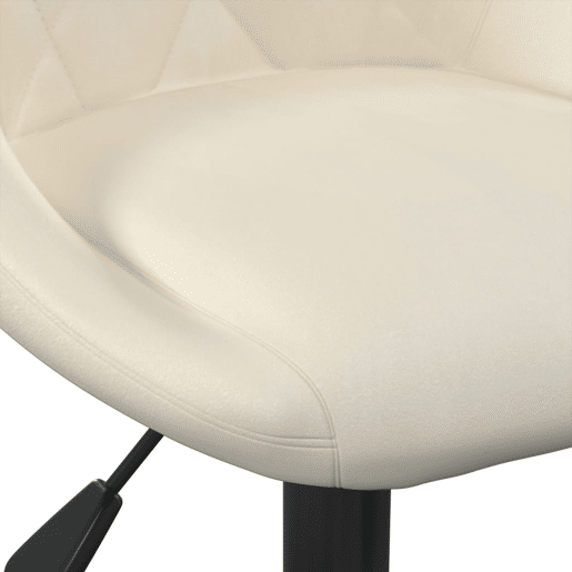 vidaXL Banco de bar veludo cor creme