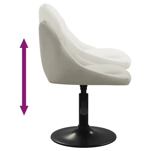 vidaXL Banco de bar veludo cor creme vidaXL Banco de bar veludo cor creme