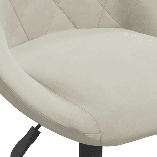 vidaXL Banco de bar veludo cor creme vidaXL Banco de bar veludo cor creme
