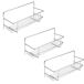 Estantes de cocina Supra cromados con especieros Estantes de cocina Supra cromados con especieros Gris