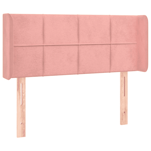 vidaXL Cabeceira de cama c luzes LED veludo 83x16x7888 cm rosa vidaXL Cabeceira de cama c luzes LED veludo 83x16x7888 cm rosa
