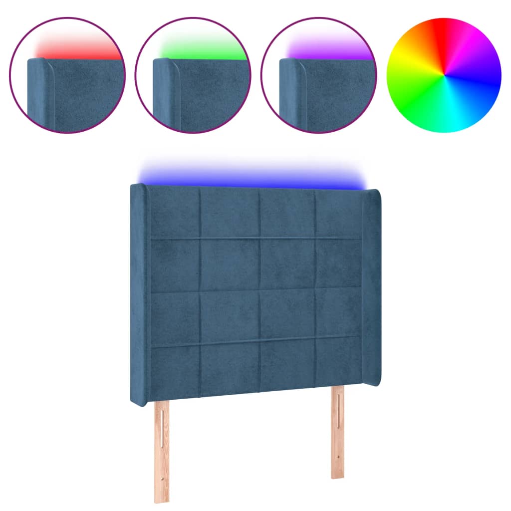 Cabecero Con Led 83 Azul