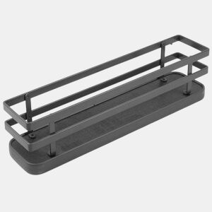 Porta-tempero Titane Kitchen em aço cinza antracite com kit 32,735x10 cm Largura 35 cm Altura 54,6 cm