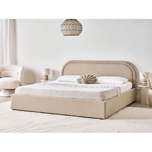 Beliani Cama baú Bouclé QUILLIEN