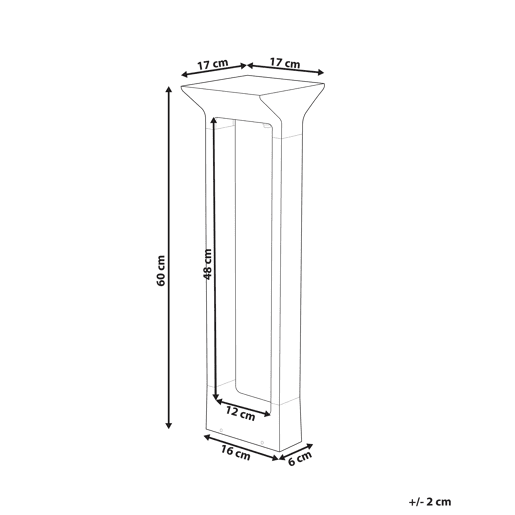 Beliani Candeeiro Bollard MALDEN Beliani Candeeiro Bollard MALDEN