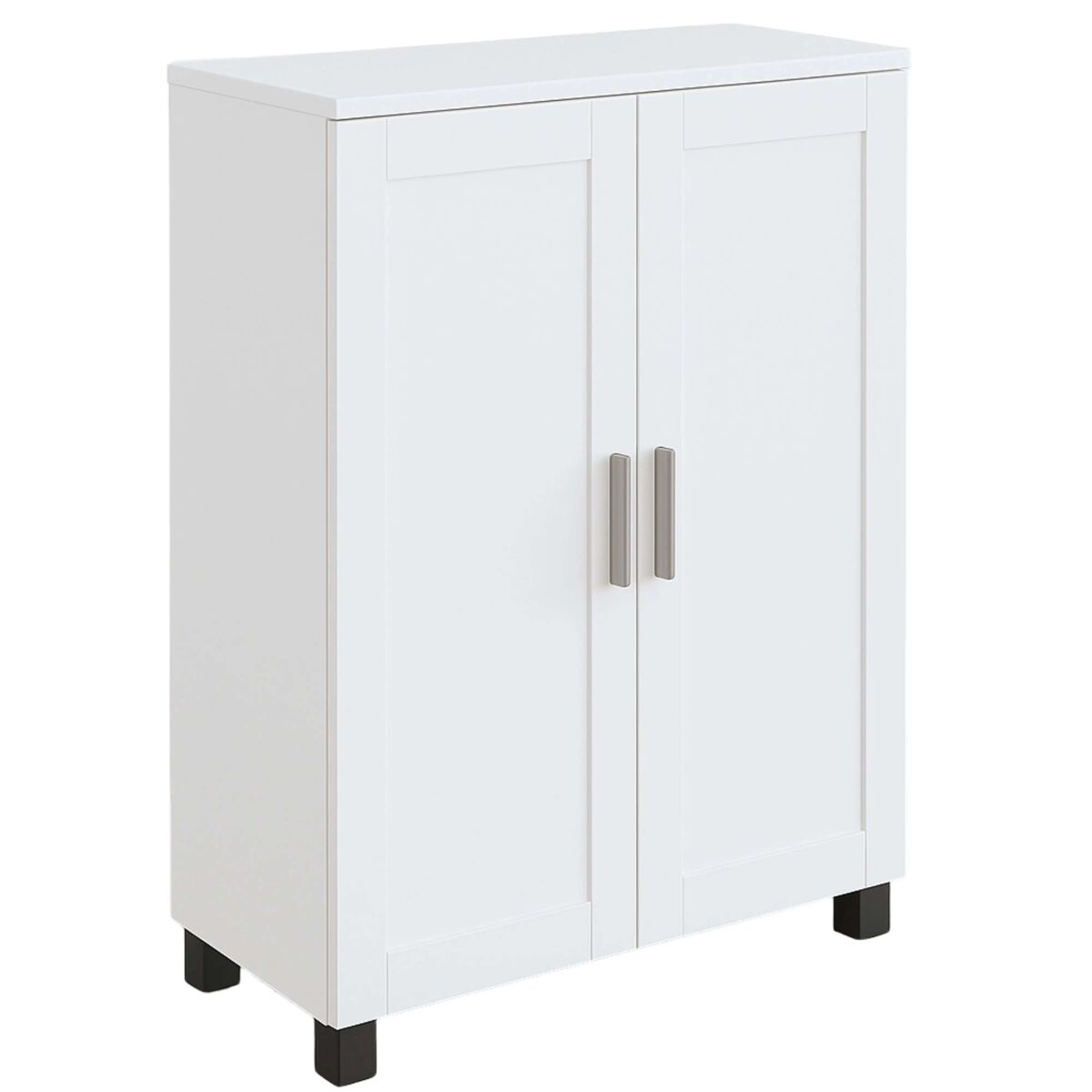 Mueble zapatero nápoles moderno bajo para todo tipo de estancias en color blanco mate 61x84x34 cm