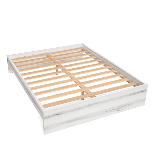 Cama de arco estilo contemporâneo para quarto de casal em branco 150x190 cm Cama de arco estilo contemporâneo para quarto de casal em branco 150x190 cm