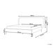 Beliani Cama Terciopelo SUZETTE 188x212 Beliani Cama Terciopelo SUZETTE 188x212 Beige