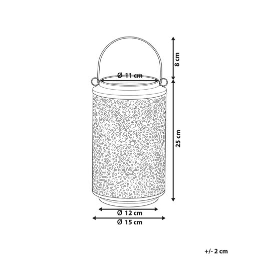 Lanterna CORFU Metal 25 cm Dourado