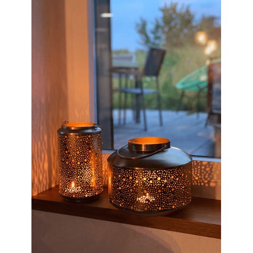 Lanterna CORFU Metal 25 cm Dourado