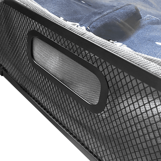 Organizador metálico com rodas para debaixo da cama u2013 Dobrável para roupas e sapatos u2013 Nyana Home