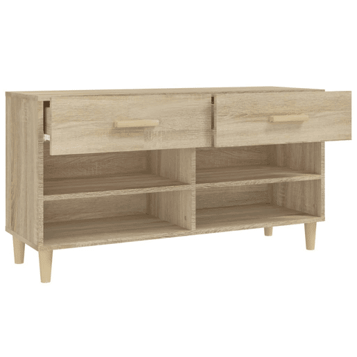 vidaXL Sapateira 102x35x55 cm derivados de madeira cor carvalho sonoma vidaXL Sapateira 102x35x55 cm derivados de madeira cor carvalho sonoma
