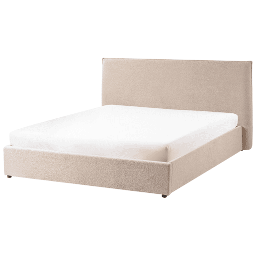Beliani Cama baú Bouclé LAVAUR Beliani Cama baú Bouclé LAVAUR