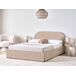 Beliani Cama con almacenaje Bouclé QUILLIEN 152x217 Beliani Cama con almacenaje Bouclé QUILLIEN 152x217 Beige