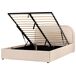 Beliani Cama con almacenaje Bouclé QUILLIEN 152x217 Beliani Cama con almacenaje Bouclé QUILLIEN 152x217 Beige