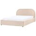 Beliani Cama con almacenaje Bouclé QUILLIEN 152x217 Beliani Cama con almacenaje Bouclé QUILLIEN 152x217 Beige