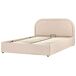 Beliani Cama con almacenaje Bouclé QUILLIEN 152x217 Beliani Cama con almacenaje Bouclé QUILLIEN 152x217 Beige