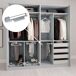 Corbatero Extraíble Self Organizador de Armario Corbatero Extraíble Self Organizador de Armario Gris