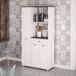 Asfeld Buffet Cocina con 2 Armarios y 1 Cajón Asfeld Buffet Cocina con 2 Armarios y 1 Cajón Blanco/ Gris