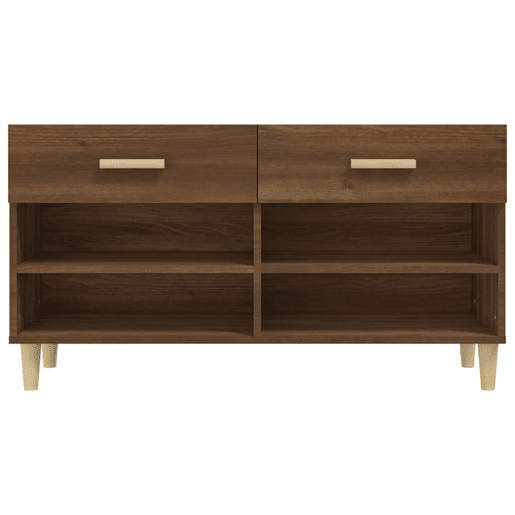 vidaXL Sapateira 102x35x55 cm derivados de madeira carvalho castanho vidaXL Sapateira 102x35x55 cm derivados de madeira carvalho castanho