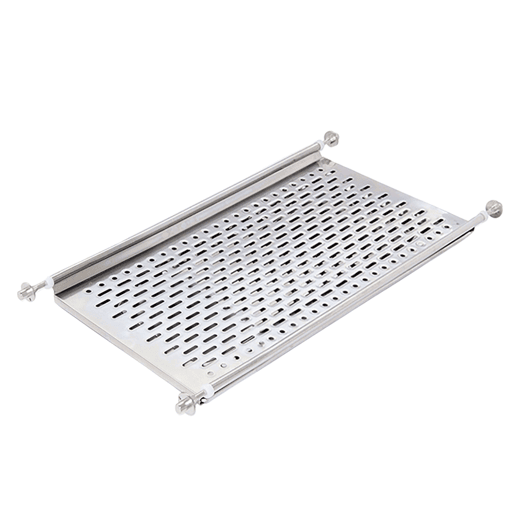 Escorredor de pratos para armários altos de cozinha em aço cinza com design de 53,557x24 cm para armários de 60 cm