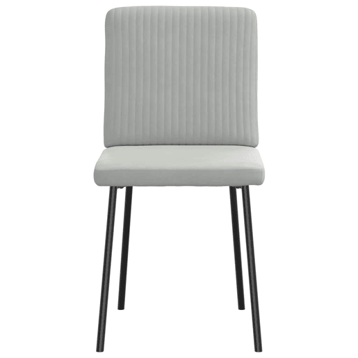 vidaXL Cadeiras de jantar 4 pcs veludo cinzento-claro vidaXL Cadeiras de jantar 4 pcs veludo cinzento-claro
