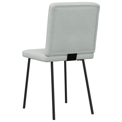 vidaXL Cadeiras de jantar 4 pcs veludo cinzento-claro vidaXL Cadeiras de jantar 4 pcs veludo cinzento-claro