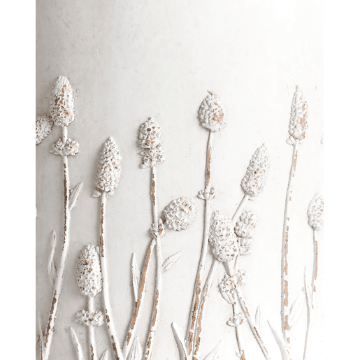 Vaso alto para plantas JANINA 24 cm Branco creme