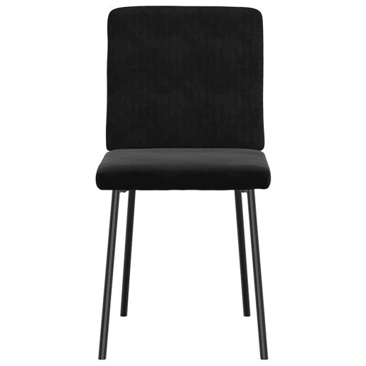 vidaXL Cadeiras de jantar 6 pcs veludo preto