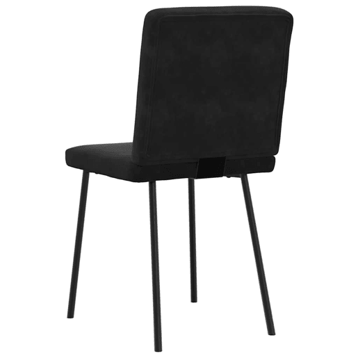 vidaXL Cadeiras de jantar 6 pcs veludo preto