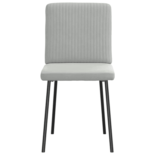 vidaXL Cadeiras de jantar 6 pcs veludo cinzento-claro vidaXL Cadeiras de jantar 6 pcs veludo cinzento-claro