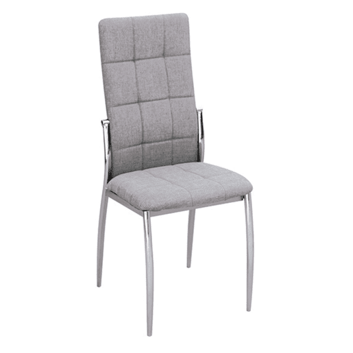 Pacote com 2 cadeiras Jana Modern Style para sala de estar e jantar em cinza