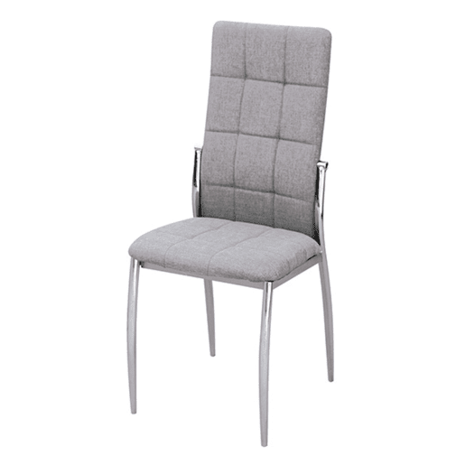 Pacote com 2 cadeiras Jana Modern Style para sala de estar e jantar em cinza