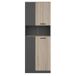 Armario Oficina Nibis 2 Puertas con Hueco de Almacamiento Armario Oficina Nibis 2 Puertas con Hueco de Almacamiento Gris/ Madera