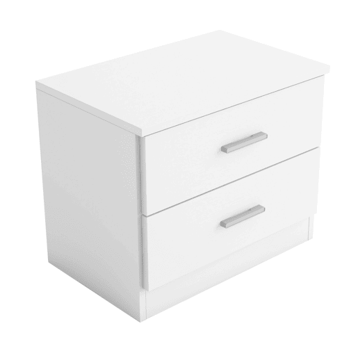 Pacote de móveis para quarto de casal em branco fosco Quarto moderno